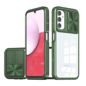 Custodia Ibrida Premium per Samsung Galaxy A16 5G con Protezione Fotocamera Verde - Product Image 1