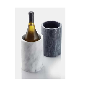 Enfriador de vino de mármol blanco y negro con Morter y mortero Nuevo diseño Pulido Mejor enfriador de vino de decoración de alta calidad - Product Image 3