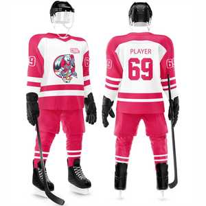 Design génial personnalisé impression par sublimation taille personnalisée uniforme de hockey sur glace haut tendance 100% polyester uniforme de hockey sur glace - Product Image 1
