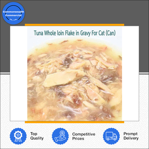Venta mundial de alimentos enlatados húmedos para mascotas de alta calidad, copos de lomo entero de atún en salsa para gatitos gatos a precio nominal a granel - Product Image 2