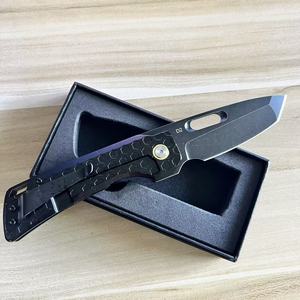 سكين قابل للطي تكتيكي EDC بمقبض G10 ومحمل كروي، شفرة D2 عالية الصلابة مطلية بتقنية PVD - Product Image 5