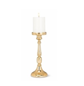 Home Decorative Aluminum Candle <b>Pillar</b> Holder Gold Plated Modern Style Candle Stand for Wedding Tabletop Decor Handmade - Product Image 4