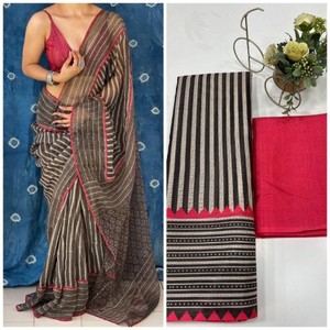 Heavy Super Kota Impresión digital con lentejuelas Borde de encaje saris - Product Image 6