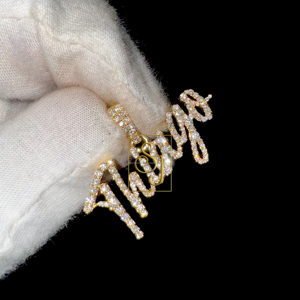 สร้อยคอทองคำแท้สุดอินเทรนด์จี้ชื่อตัวอักษรอักษรตัวแรกสุดน่ารักสร้อยคอประดับเพชรธรรมชาติออกแบบได้ตามต้องการไอเดียของขวัญเฉพาะบุคคล - Product Image 1