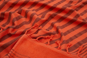 Toalla de Playa Turca al por Mayor - Medallón Chakra con Reverso de Felpa, 100% Algodón Turco, Proveedor OEM para Hoteles, Piscinas y Spas - Product Image 5