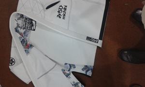 Jiu Jitsu brésilien Kimonos Uniformes D'arts martiaux Gracie BJJ 100% Coton Personnalisé Gi Personnalisé Jiu-jitsu Perl Vague Gi - Product Image 3