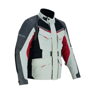 Men's <b>Grey</b> Black Windproof Motorbike <b>Jacket</b> For Men Touring Protection <b>Waterproof</b> Motorcycle Cordura Textile <b>Jackets</b> - Product Image 1