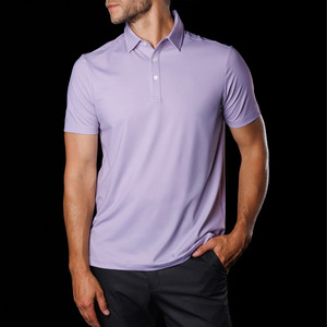 Poliéster transpirable de secado rápido de alta calidad para Polo para verano-Manga corta 300 gramos frente de patrón sólido - Product Image 5