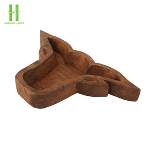 BEST SELLER Wholesaler ODM Rustic Orange Acacia Bull <b>Dough</b> <b>Bowls</b> for Decoration Candle Pouring Rustic <b>Dough</b> <b>Bowl</b> From Vietnam - Product Image 5