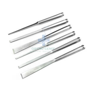 Juego de instrumentos quirúrgicos de cinceles óseos manuales ortopédicos médicos para cirugías de osteotomía y reconstrucción ósea - Product Image 1