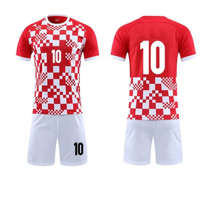 Meilleure qualité Logo personnalisé 100% polyester évacuation de l'humidité vêtements de football hommes uniforme prix de gros nouveau style pas cher taux uniformes - Product Image 3