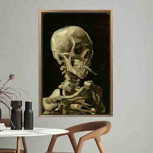 Elegante Impresión en Lienzo Inspirada en Vincent Van Gogh, Lienzo con Marco Dorado - Product Image 1