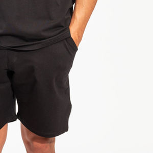 Black Color Custom <b>Men</b> <b>Short</b> Sleeve <b>T</b>-<b>Shirt</b> <b>and</b> <b>Shorts</b> Two Piece Twin <b>Set</b> <b>Men's</b> <b>Short</b> <b>Set</b> Customized - Product Image 6
