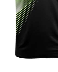 Camiseta Polo Personalizada para Hombre, Diseño de Rayas Diagonales Verde y Negro, Manga Corta, Camiseta de Golf, Tejido Transpirable y Suave, Personalización OEM - Product Image 6