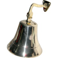 Sonnette d'appel vintage en laiton doré, style moderne, en métal moulé et bois, pour hôtel, réception, restaurant, maison