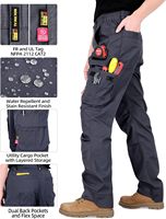 Pantalones de Trabajo Personalizados con Certificación NFPA y CE, de Algodón Antiestático, Elásticos, Resistentes al Fuego, Talla Grande, de Secado Rápido, con Protección para Motosierra