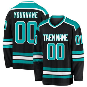 Fabricante de jerseys de hockey sobre hielo con logotipo de tamaño de diseño personalizado Tela Premium MOQ bajo Envío global Perfecto para equipos y temporadas - Product Image 1