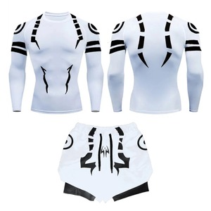 3D เซ็ตกางเกงขาสั้นระบายอากาศได้ดีสำหรับผู้ชายชุดเสื้อยืดออกกำลังกายในยิมแบบลำลองสำหรับฤดูร้อน - Product Image 2