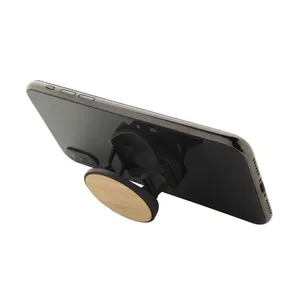Porte-téléphone et porte-cartes en bambou personnalisé Bonabik pour la prise de notes - Product Image 5