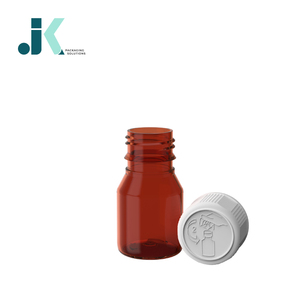 Vietnam Factory PET Syrup <b>Bottle</b> Packaging 30ml Round Square CR Lid Amber JK Packaging Solutions Custom Logo Packaging M0767 - Product Image 2