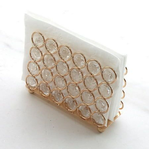 Napkin Holder Rose Gold Plated Metal Tissue Holder for Hotel Restaurant Suppliers Tissue Stand to Hold Napkins at <b>Cheapest</b> Price - Product Image 2