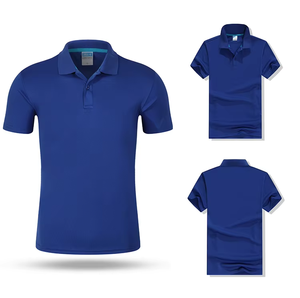 Nueva seda de hielo para hombre, algodón Tencel para POLO, ropa de trabajo informal de secado rápido de Color sólido, polos personalizados de talla grande - Product Image 2