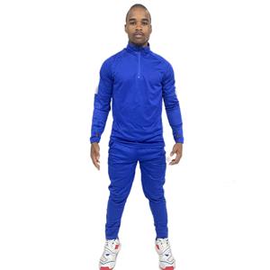 Ensemble survêtement pour homme sur mesure OEM, demi-zip, 2 pièces, survêtement en nylon oversize, coupe-vent pour homme - Product Image 1