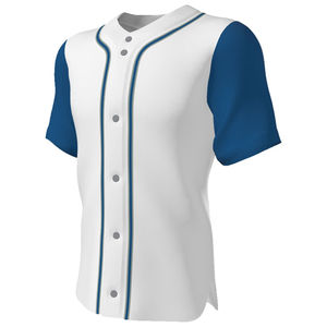 Maillot de Baseball vierge respirant pour hommes chemises boutonnées décontractées à manches courtes maillot de sport d'équipe active bas prix OEM - Product Image 5