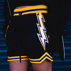 Top Quality <b>Mens</b> Sports <b>Shorts</b> with Sublimation Print Breathable Mesh Fabric and Elastic Waist with Drawstring - Product Image 3