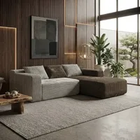 Sofá Modular Ergonómico de Espuma Contorneada, Ultra Compacto, Muebles para Sala de Estar en Apartamentos