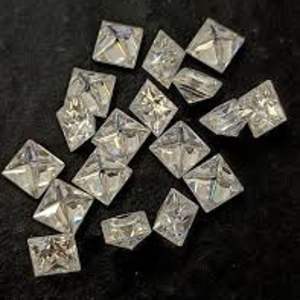 Diamants de princesse solitaire cultivés en laboratoire en gros d'usine 1.5 à 2 mm DEF VVS/VS - Product Image 2