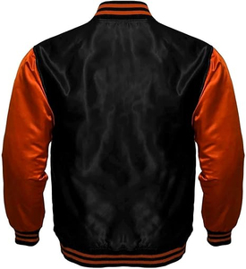 Varsity Jacket Letterman Baseball Jacket Bomber Jacket SATIN Fabric CollegeBaseballjacket pour menDDP Shipping - Product Image 4