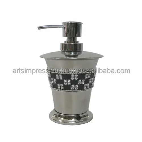 Preto Antique Design Ferro Sabonete Líquido Gretest Qualidade Banho Dispenser Para Fornecedor Atacado Tamanho Personalizado Sabão Dispensert