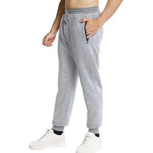 Nouveaux pantalons de survêtement poches zippées latérales hommes Joggers pantalons de survêtement taille élastique Sport pantalons décontractés Baggy Fitness vêtements de sport - Product Image 3