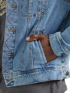 Vestes en jean personnalisées pour hommes, veste en jean surdimensionnée délavée à l'acide, veste en jean de conception régulière pour hommes, vente en gros par les fabricants - Product Image 4