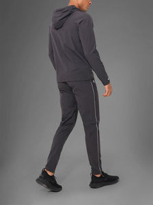 2025 Logo personnalisé imprimé deux pièces ensemble survêtements pour hommes vêtements d'entraînement 2 pièces jogging confortable plaine fermeture éclair sweats à capuche costumes - Product Image 4