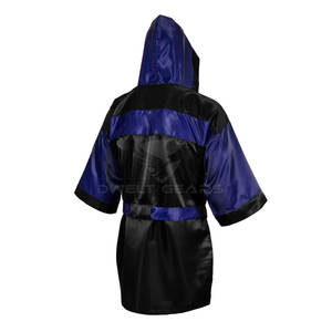 Bata de boxeo de satén/poliéster personalizada de alta calidad, luchador de kickboxing de artes marciales Premium, cómodo y transpirable para hombres - Product Image 4