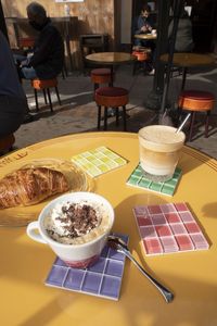 Posavasos de Mosaico de Vidrio Personalizados al por Mayor, Tapete para Bebidas con Diseño de Tablero de Ajedrez, Proveedor de Artículos de Bar, Juego de Posavasos para Tazas de Café, Protector de Calor para Tazas - Product Image 2