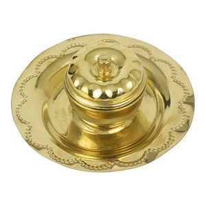Caja de latón Pooja | Puja | Roli | Chawal | Chandan | Haldi | Kumkum Puja Caja | Sindoor | Cúrcuma | Dabbi | Dibbi | - Product Image 6