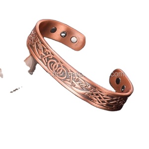 Latest Fashion <b>Copper</b> Cuff <b>Bracelets</b> with Unique Magnet Designs Urban Style Accessory - Product Image 3