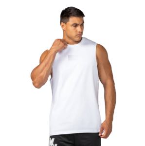 Camiseta sin mangas de alta resistencia para hombre, chaleco deportivo de verano, chaleco de gimnasio sin mangas con cuello redondo holgado, el mejor chaleco de gimnasio para culturismo - Product Image 1