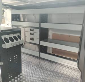 Mobile Workshop Van Shelving System with Workbench <b>Tool</b> Drawers Storage <b>Cabinets</b> for Service Vehicles Professional Van Storage - Product Image 4