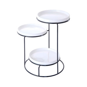 Soporte de pastel con marco de Metal negro hecho a mano de calidad superior Restaurante de fiestas de Navidad y bodas - Product Image 1