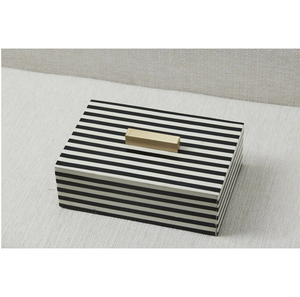 Boîte à mouchoirs en incrustation d'os la plus exigeante Boîte à mouchoirs décorative de table d'école d'université de conception créative à sous votre budget - Product Image 3