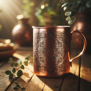 Top Amazo Copas de cóctel de cobre de 550ml-Tazas de cerveza martillada de acero inoxidable de 18,5 Oz y mulas de Moscú - Product Image 3