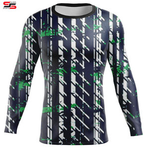 Rashguard Unisex para MMA BJJ Surf y camisas de compresión impresas sublimadas Diseño de personalización completa Protector Unisex - Product Image 6