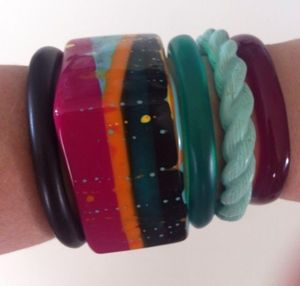 Joyería India hecha a mano exclusiva para mujer, pulseras acrílicas multidiseño, abalorio de resina personalizado, estilo Ángel, recién llegado - Product Image 5