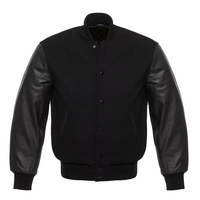 Personnalisé en gros blanc letterman vestes 100% laine corps pur cuir manches varsity vestes collège Baseball veste pour hommes