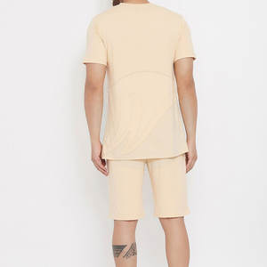 ชุดกางเกงขาสั้นสำหรับผู้ชายชุดกางเกงขาสั้นสีทึบดีไซน์ใหม่ - Product Image 2