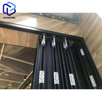 Porte patio pliante en aluminium avec moustiquaire, porte coulissante en verre intérieure/extérieure pour projet commercial au Pakistan